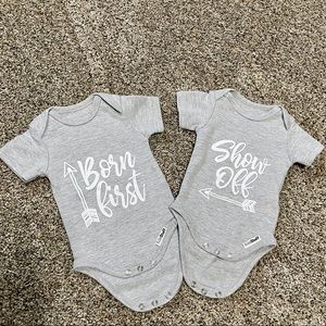 Twin onesies